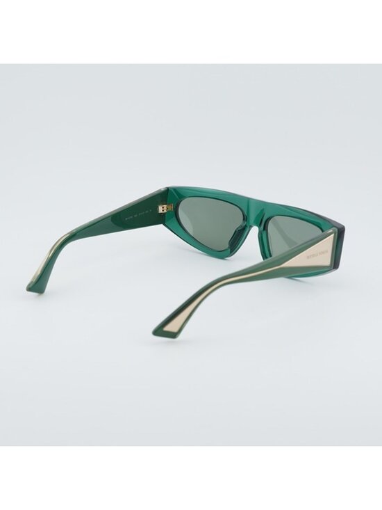 Bottega Veneta BV1277S 003 Sunglasses Green Cat Eye Frame, Green Lenses main image 10